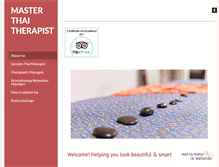 Tablet Screenshot of masterthaitherapist.com